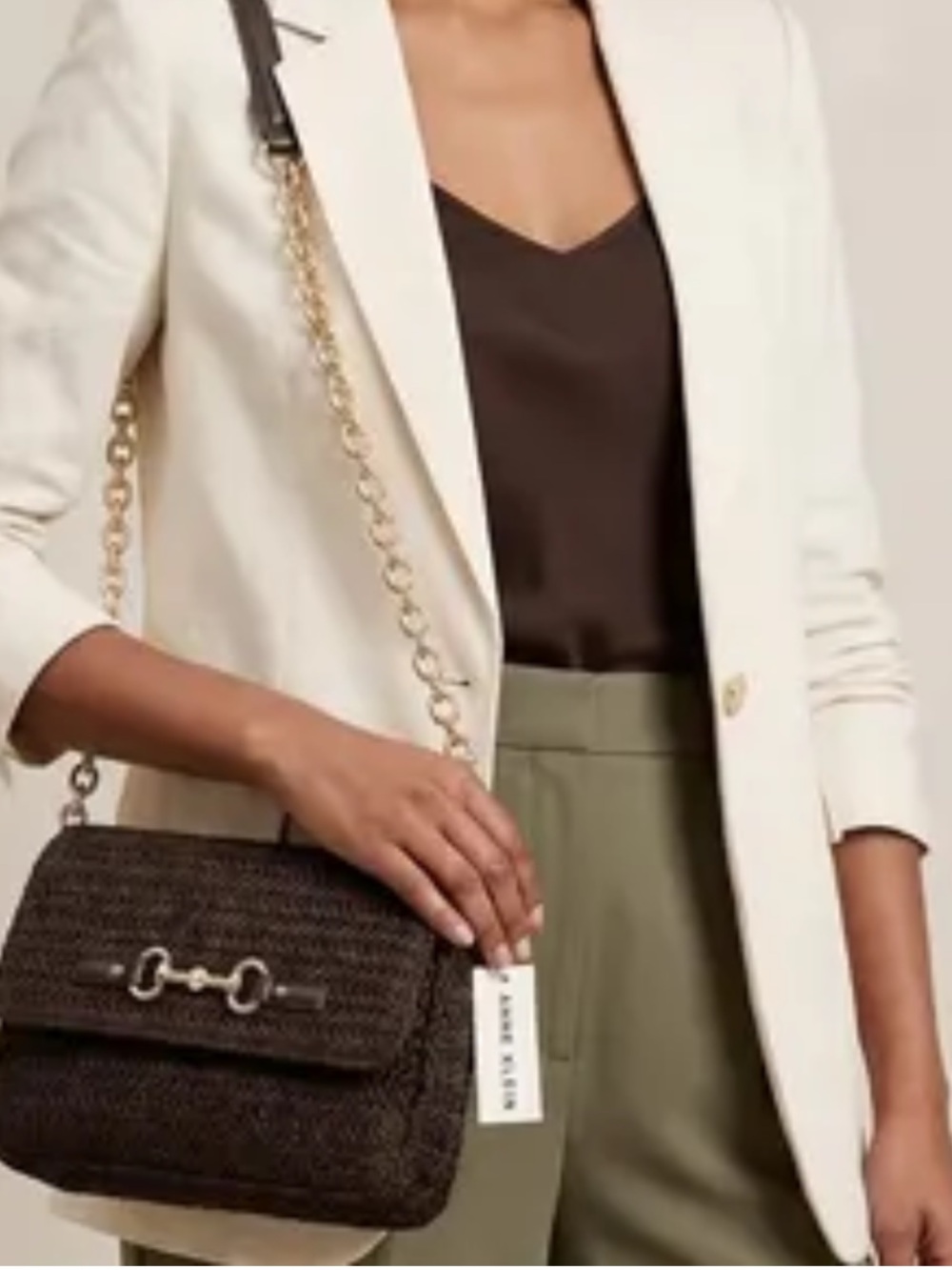 Anne Klein Raffia Bag